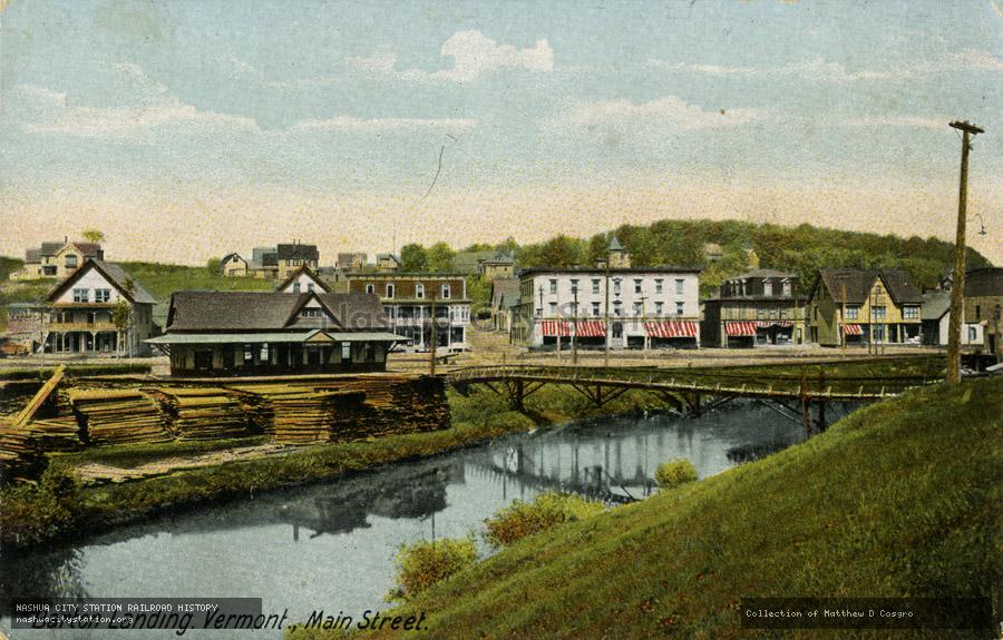 Postcard: Barton Landing, Vermont, Main Street